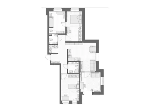 3-к кв. Санкт-Петербург пос. Парголово, Заречная ул., 36 (98.5 м)