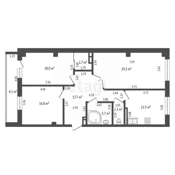 3-к кв. Забайкальский край, Чита ул. Бутина, 78 (100.1 м)