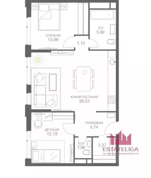 3-к кв. Москва Шмитовский проезд, 39к6 (71.3 м)