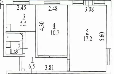 2-комнатная квартира: Новосибирск, Кировский район, Северо-Чемской ...