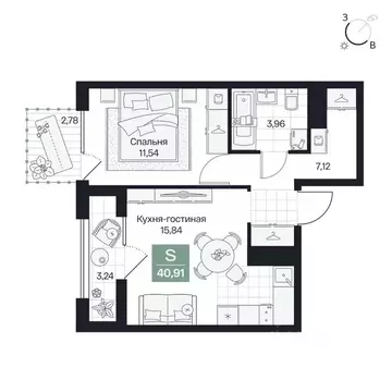 1-к кв. Волгоградская область, Волгоград просп. Имени В.И. Ленина, 59Г ...