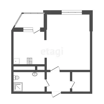 1-комнатная квартира: Дмитров, Спасская улица, 14 (42.9 м)