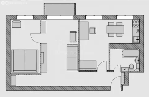 2-комнатная квартира: Балашиха, микрорайон Железнодорожный, Новая ...