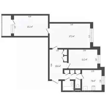 3-к кв. Ямало-Ненецкий АО, Новый Уренгой Дружба мкр, 2/9 (67.5 м)