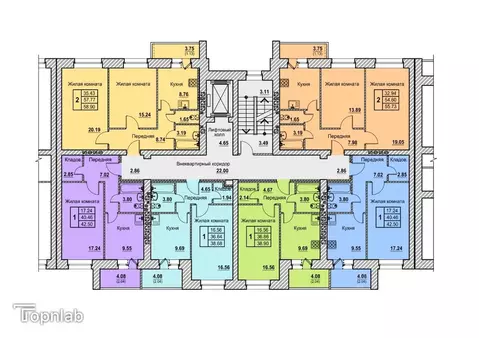 1-к кв. Орловская область, Орел ул. Космонавтов, 15 (42.5 м)