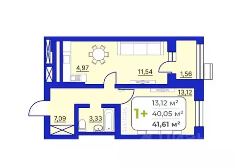 1-к кв. Башкортостан, Уфа Айская ул., 49 (40.0 м)