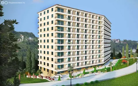 Квартира-студия: Сочи, микрорайон Новый Сочи, Санаторная улица, 48Б ...