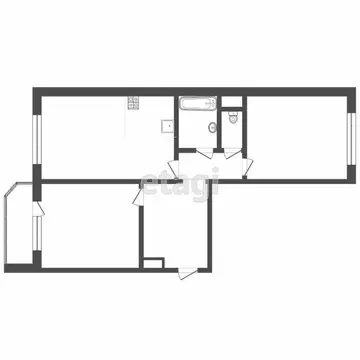 2-комнатная квартира: Тюмень, Широтная улица, 190 (66.5 м)