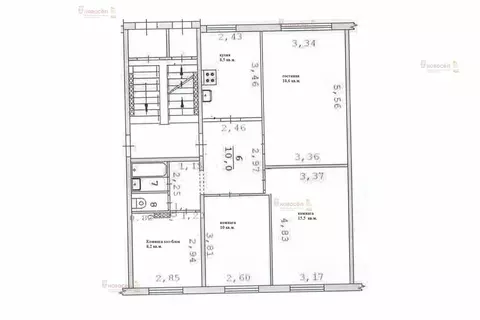 3-комнатная квартира: Екатеринбург, Заводская улица, 43к2 (73.7 м)