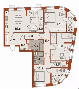 4-к кв. Нижегородская область, Нижний Новгород Ленгородок мкр, Первый ...
