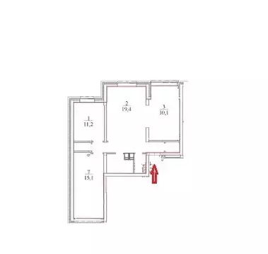 3-комнатная квартира: Хабаровск, улица Запарина, 154 (71.8 м)