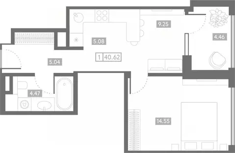 1-к кв. Ростовская область, Ростов-на-Дону Чувашский пер., 13/123 ...