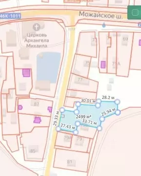 Участок в Московская область, Кубинка  (25.0 сот.)