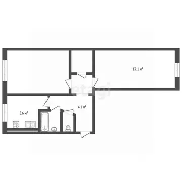 2-к кв. Камчатский край, Петропавловск-Камчатский ул. Кирдищева, 7 ...