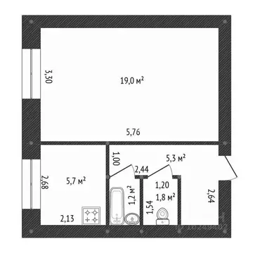1-к кв. Башкортостан, Уфа ул. Мусы Джалиля, 66 (33.0 м)