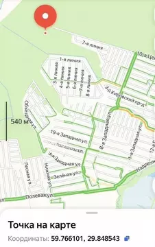 Участок в Ленинградская область, Ломоносовский район, Ропшинское ...