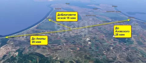 Участок в Краснодарский край, Анапа муниципальный округ, Уташ хут. ул. ...