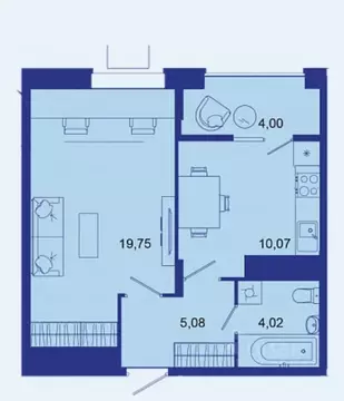 1-к кв. Брянская область, Брянск Советская ул., 124 (43.1 м)