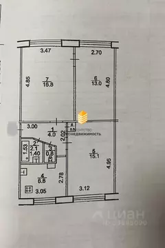 3-к кв. Башкортостан, Уфа ул. Мусоргского, 21 (58.9 м)