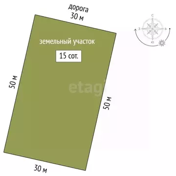 Участок в Мордовия, Кочкуровский район, с. Булгаково  (15.0 сот.)