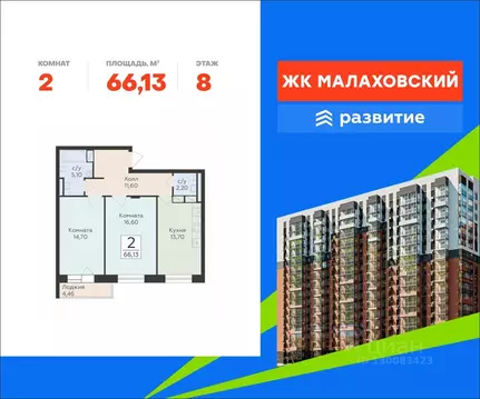 2-к кв. Московская область, Раменский муниципальный округ, Родники пгт ...