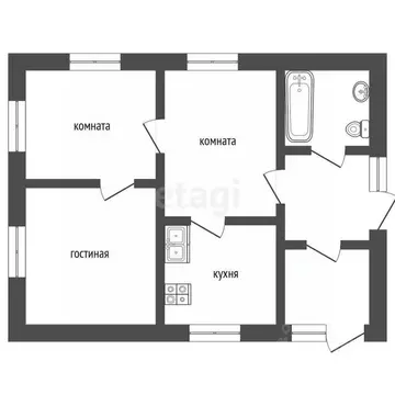 Дом в Воронежская область, Грибановский пгт ул. Пугачева, 34 (70 м)