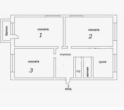3-к кв. Алтайский край, Барнаул ул. Гущина, 215 (62.1 м)