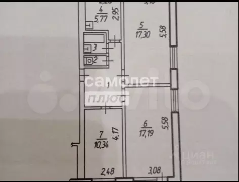 3-к кв. Белгородская область, Старый Оскол Комсомольский просп., 3 ...