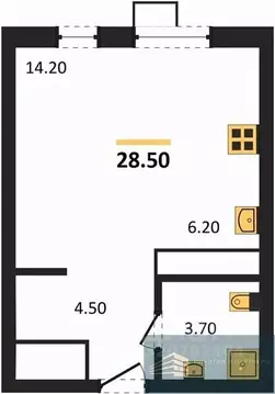 Студия Воронежская область, Воронеж бул. Содружества, 6 (28.6 м)