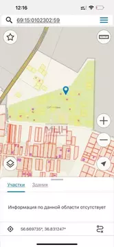 Участок в Тверская область, Конаковский муниципальный округ, Нива СНТ  ...