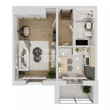 1-к кв. Челябинская область, Челябинск ул. Лобырина, 11 (36.18 м)