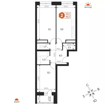 3-к кв. Московская область, Балашиха Гагарина мкр, ул. Проектная, 4 ...