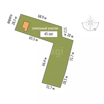 Участок в Башкортостан, Ишимбайский район, с. Макарово Лесная ул. ...