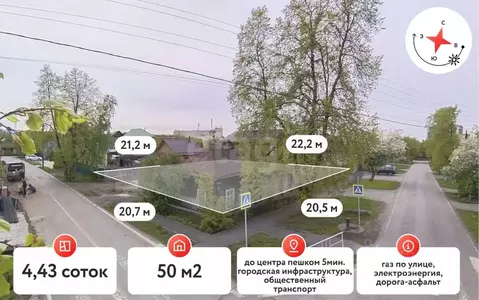 Дом в Тюменская область, Тюмень Московская ул. (50 м)