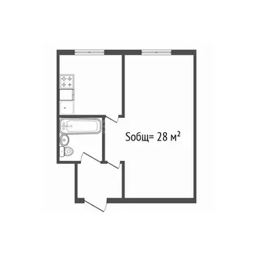 1-к кв. Брянская область, Клинцы просп. Ленина, 27 (28.0 м)