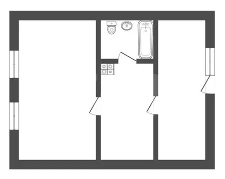1-комнатная квартира: Борисоглебск, Дубровинская улица, 55 (25 м)