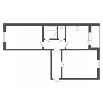2-к кв. Тюменская область, Тюмень Парфеново мкр, ул. Тимуровцев, 28 ...
