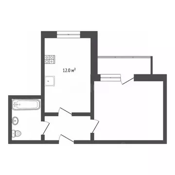 1-к кв. Ханты-Мансийский АО, Ханты-Мансийск ул. Строителей, 102 (44.2 ...