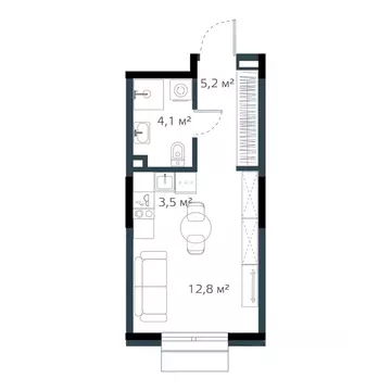 1-к кв. Приморский край, Владивосток Дом на Востоке жилой комплекс, ...
