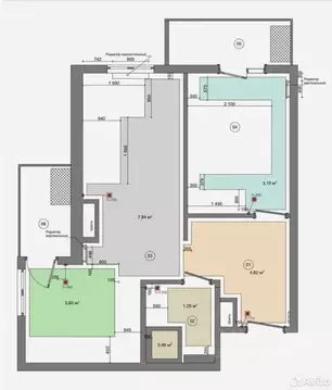 2-к кв. Краснодарский край, Сочи ул. Искры, 88к2 (34.6 м)