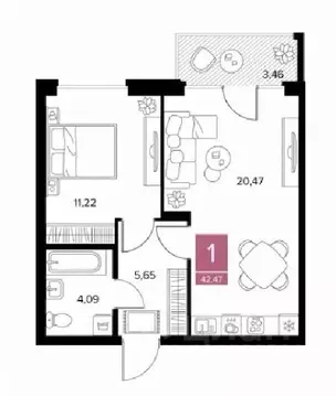 1-к кв. Рязанская область, Рязанский район, Тюшевское с/пос, д. Хирино ...