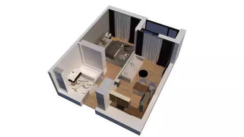 1-к кв. Ростовская область, Батайск ул. Ушинского, 29к2 (38.73 м)