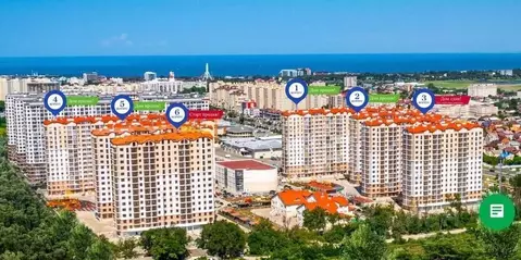 2-к кв. Краснодарский край, Анапа Анапское ш., 30к3 (63.0 м)