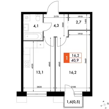 1-комнатная квартира: Владивосток, Первореченский район, микрорайон ...
