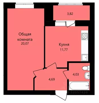 1-к кв. Мордовия, Саранск ул. Филатова, 11 (42.47 м)