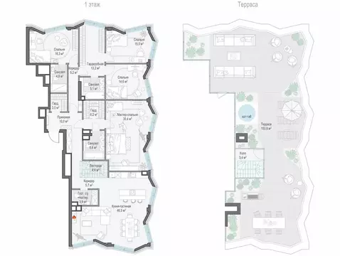 4-комнатная квартира: Москва, ЖК Тишинский Бульвар (190.3 м)