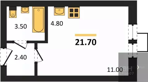 Студия Воронежская область, Воронеж ул. Загоровского, 9/1 (21.7 м)