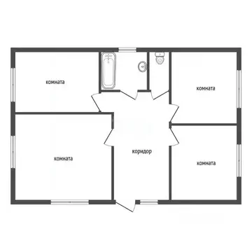 Дом в Воронежская область, с. Семилуки ул. Калинина, 11А (100 м)