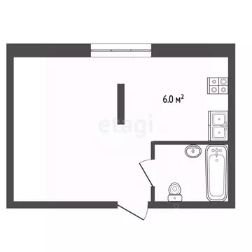 Студия Вологодская область, Вологда Судоремонтная ул., 46 (23.0 м)