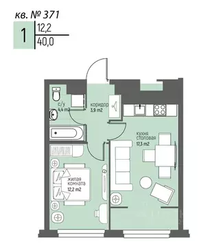 1-к кв. Нижегородская область, Нижний Новгород Спортивный мкр, ...